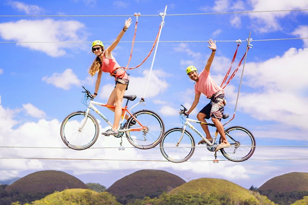 Bike Zip im Chocolate Hills Adventure Park 